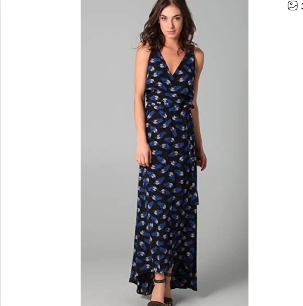 NWT DVF Therese Silk Maxi Dress